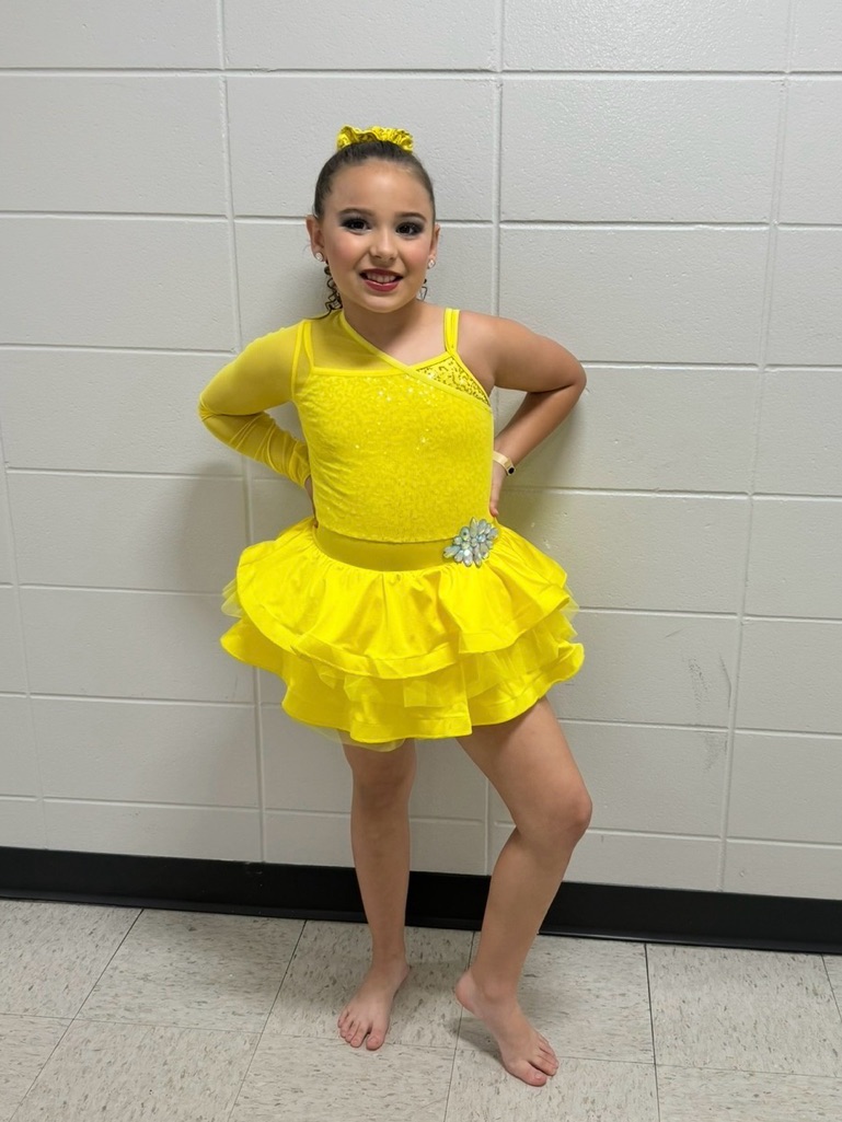 Weissman Yellow Ruffle Dance Dress With Asymmetric Sleeve